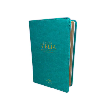 Biblia  imit piel turquesa