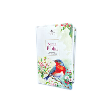 Biblia floral y pájaro