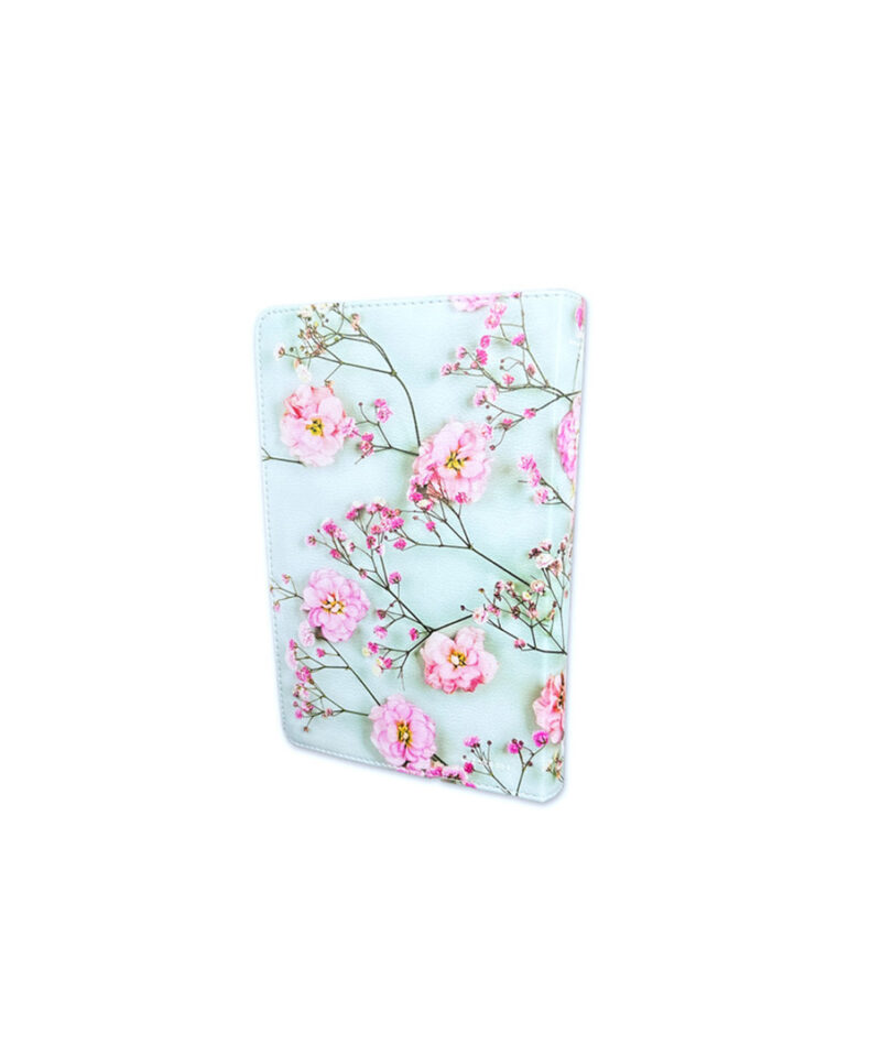 Imit. piel turquesa floral - Imagen 2