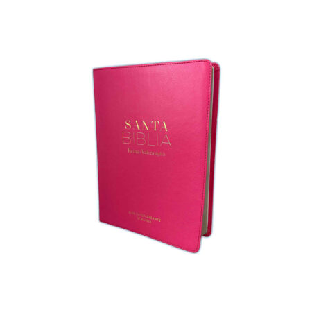 Biblia Letra Súper Gigante  imit piel fucsia