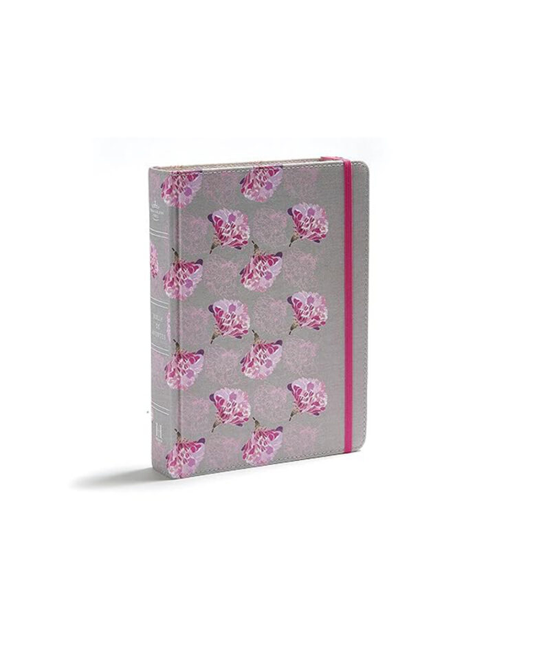 Biblia  gris y floreado , tela impresa - Imagen 3