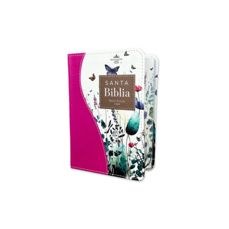 Biblia  canto floral fucsia